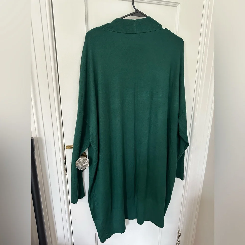 Elegant Rich Hunter Green Cardigan Sweater - Picture 5 of 6